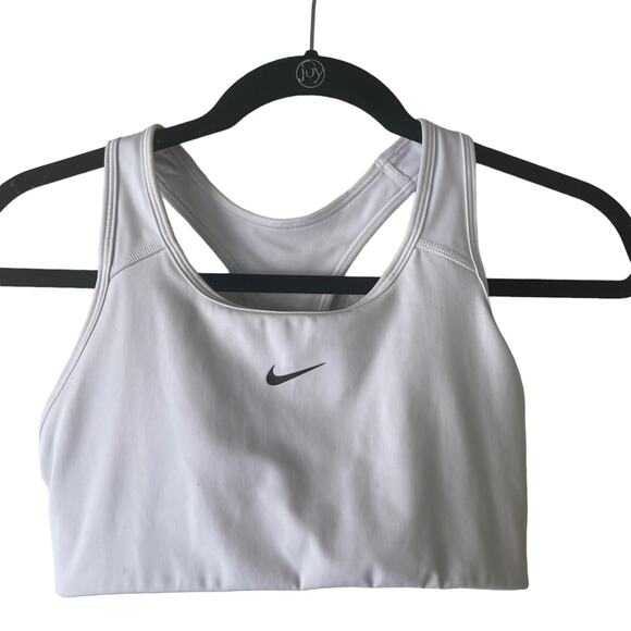 Nike SIze Medium White Running Athletic Sports‎ Bra - Picture 1 of 4